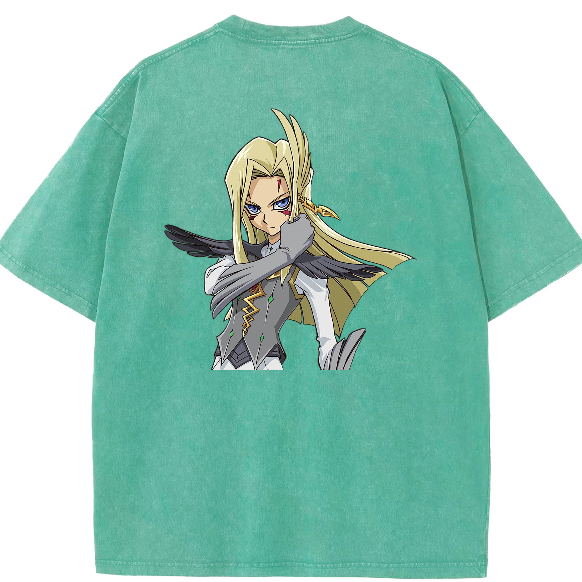（画像用） 遊☆戯☆王 Yu-Gi-Oh! 綿100% ヴィンテージ風 半袖Tシャツ（背面プリント）